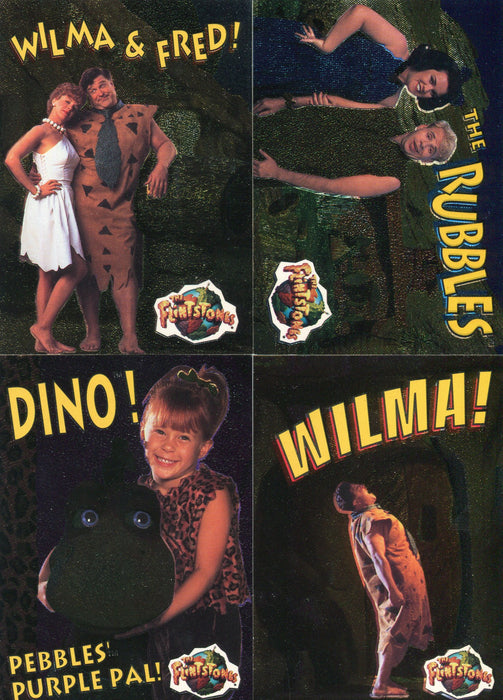 Flintstones The Movie Foil Chase Card Set of (4) 1 thru 4 Topps 1993 - TvMovieCards.com