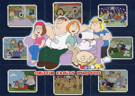 Family Guy Season 1 Griffin Family Photos Foil Puzzle Chase Card Set FP1 - FP9 - TvMovieCards.com