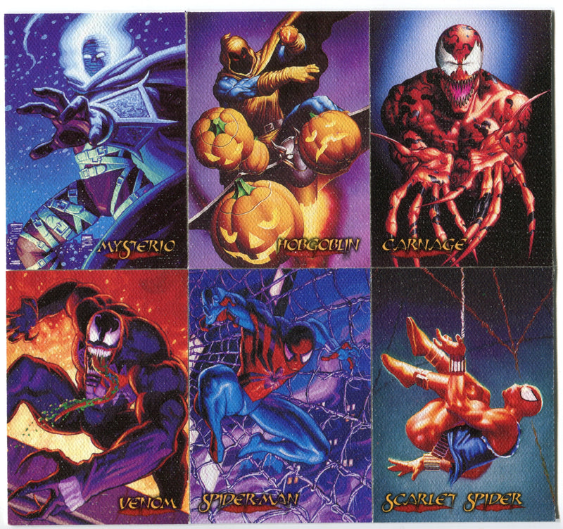 1996 Spider-Man Premium Complete Canvas Chase Card Set 6/6 Fleer/Skybox - TvMovieCards.com