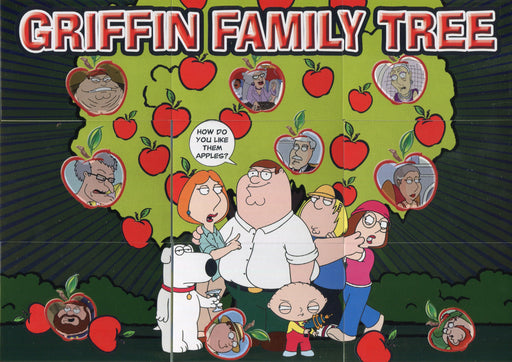 Family Guy Season 2 Griffin Family Tree Foil Puzzle Chase Card Set FT1 - FT9 - TvMovieCards.com