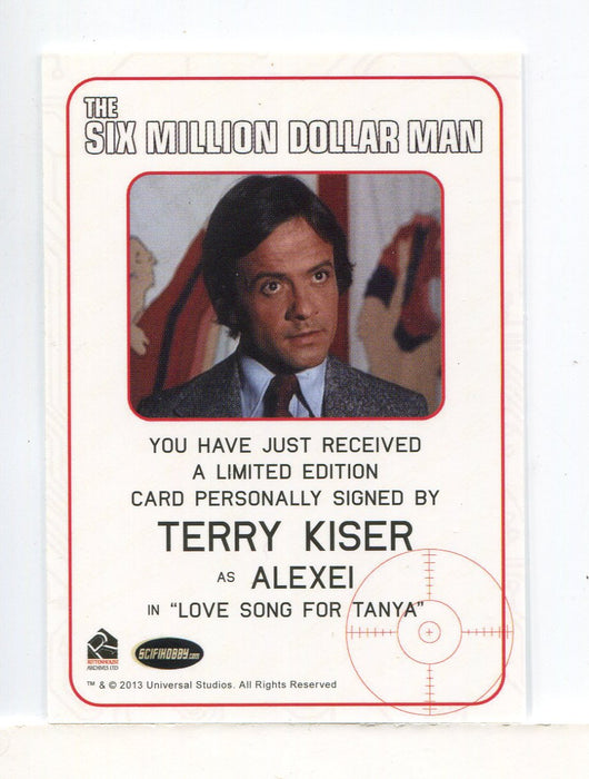 Bionic Collection Six Million Dollar Man Terry Kiser Autograph Card - TvMovieCards.com