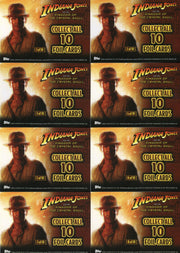 Indiana Jones Kingdom of the Crystal Skull Foil Chase Card Set 10 Cards Topps 20 - TvMovieCards.com