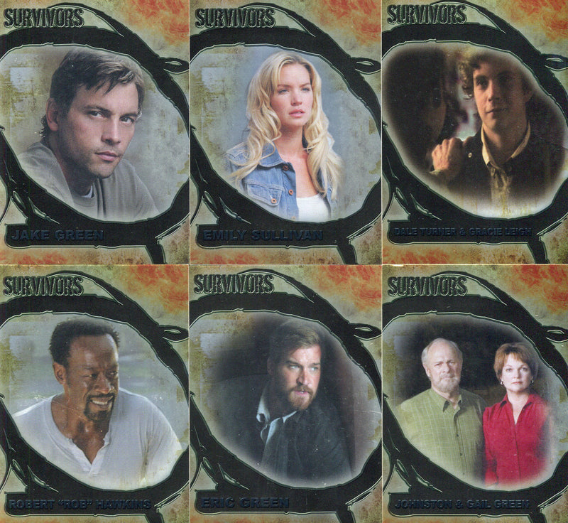 Jericho Season 1 Survivors Foil Chase Card Set S1 thru S6 Inkworks 2007 - TvMovieCards.com