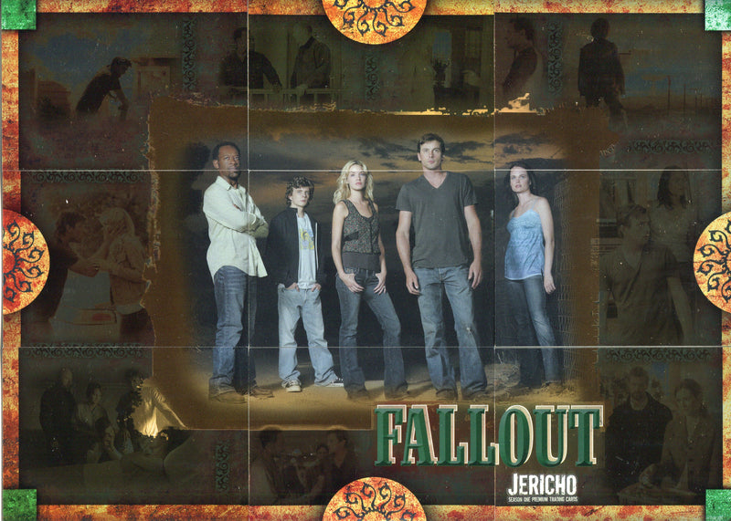Jericho Season 1 Fallout Foil Puzzle Chase Card Set F1 thru F9 Inkworks 2007 - TvMovieCards.com