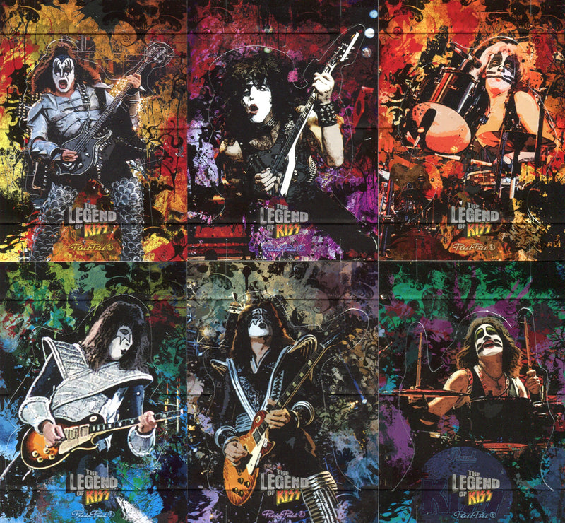 Kiss The Legend of Kiss Pop Up Chase Card Set PU-1/6 thru PU-6/6 Press Pass - TvMovieCards.com