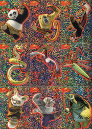 Kung Fu Panda Movie Sparkly Sticker Chase Card Set S-1 - S-9 Inkworks 2008 - TvMovieCards.com