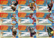 Kung Fu Panda Movie Sparkly Sticker Chase Card Set S-1 - S-9 Inkworks 2008 - TvMovieCards.com