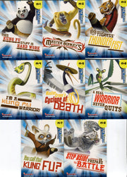 Kung Fu Panda Movie Masters of Kung Fu Lenticular Chase Card Set M-1 - M-8 - TvMovieCards.com