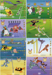 Looney Tunes Olympicards Gold Medal Stick Ums Sticker Card Set (10) - TvMovieCards.com