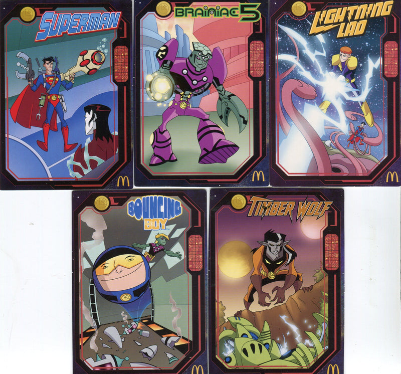 McDonalds Legion Super Heroes Trading Card Set 5 Cards - TvMovieCards.com