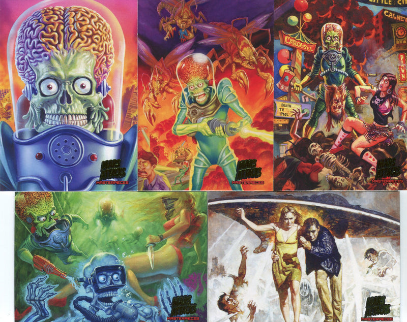 Mars Attacks Invasion Masterpieces Chase Card Set 5 Cards Topps 2013 - TvMovieCards.com