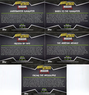 Mars Attacks Invasion Masterpieces Chase Card Set 5 Cards Topps 2013 - TvMovieCards.com
