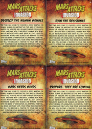 Mars Attacks Invasion Join The Fight Chase Card Set 4 Cards Topps 2013 - TvMovieCards.com