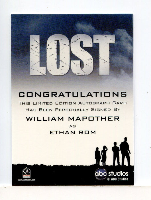 Lost Seasons 1-5 William Mapother as Ethan Rom Autograph Card - TvMovieCards.com