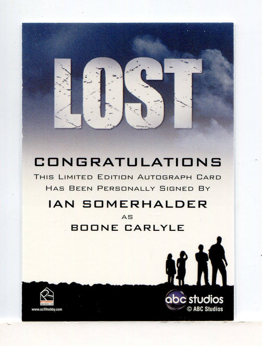 Lost Archives 2010 Ian Somerhalder as Boone Carlyle Autograph Card - TvMovieCards.com