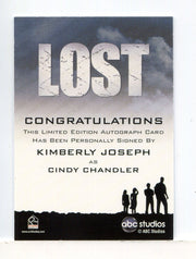 Lost Relics Kimberly Joseph as Cindy Chandler Autograph Card - TvMovieCards.com