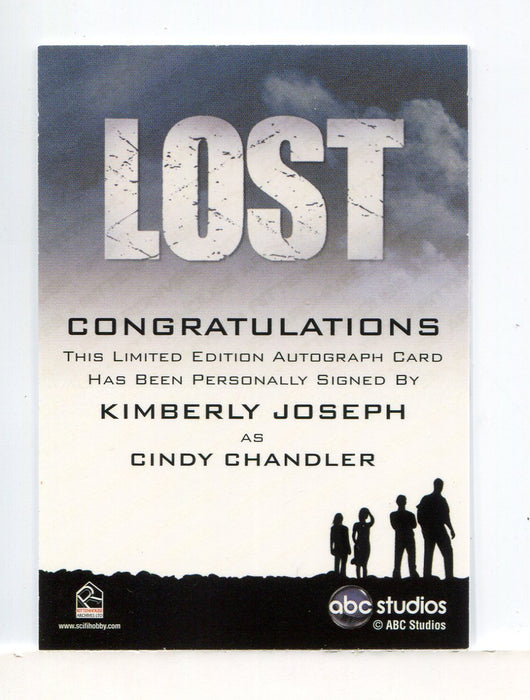 Lost Relics Kimberly Joseph as Cindy Chandler Autograph Card - TvMovieCards.com