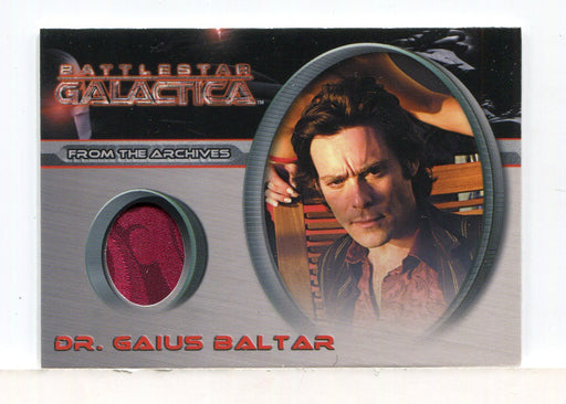 Battlestar Galactica Season Two Dr. Gaius Baltar Costume Card CC23 - TvMovieCards.com