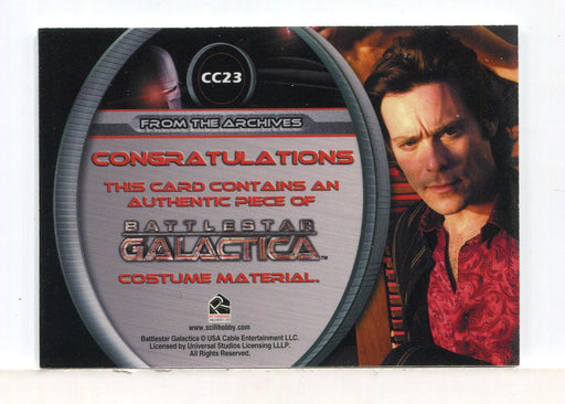 Battlestar Galactica Season Two Dr. Gaius Baltar Costume Card CC23 - TvMovieCards.com