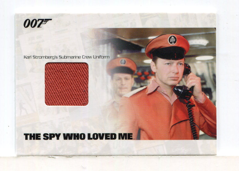 James Bond Mission Logs Stromberg's Uniform Relic Costume Card JBR18 #762/800 - TvMovieCards.com