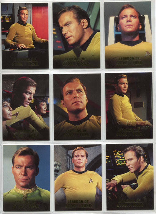 Legends Of Star Trek Series 1 Captain James T. Kirk Chase Card Set L1-L9 - TvMovieCards.com