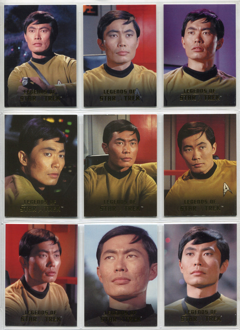 Legends Of Star Trek Series 4 Lieutenant Sulu Chase Card Set L1-L9 - TvMovieCards.com