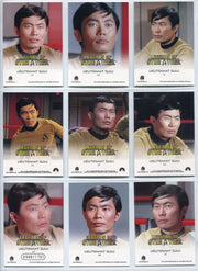 Legends Of Star Trek Series 4 Lieutenant Sulu Chase Card Set L1-L9 - TvMovieCards.com