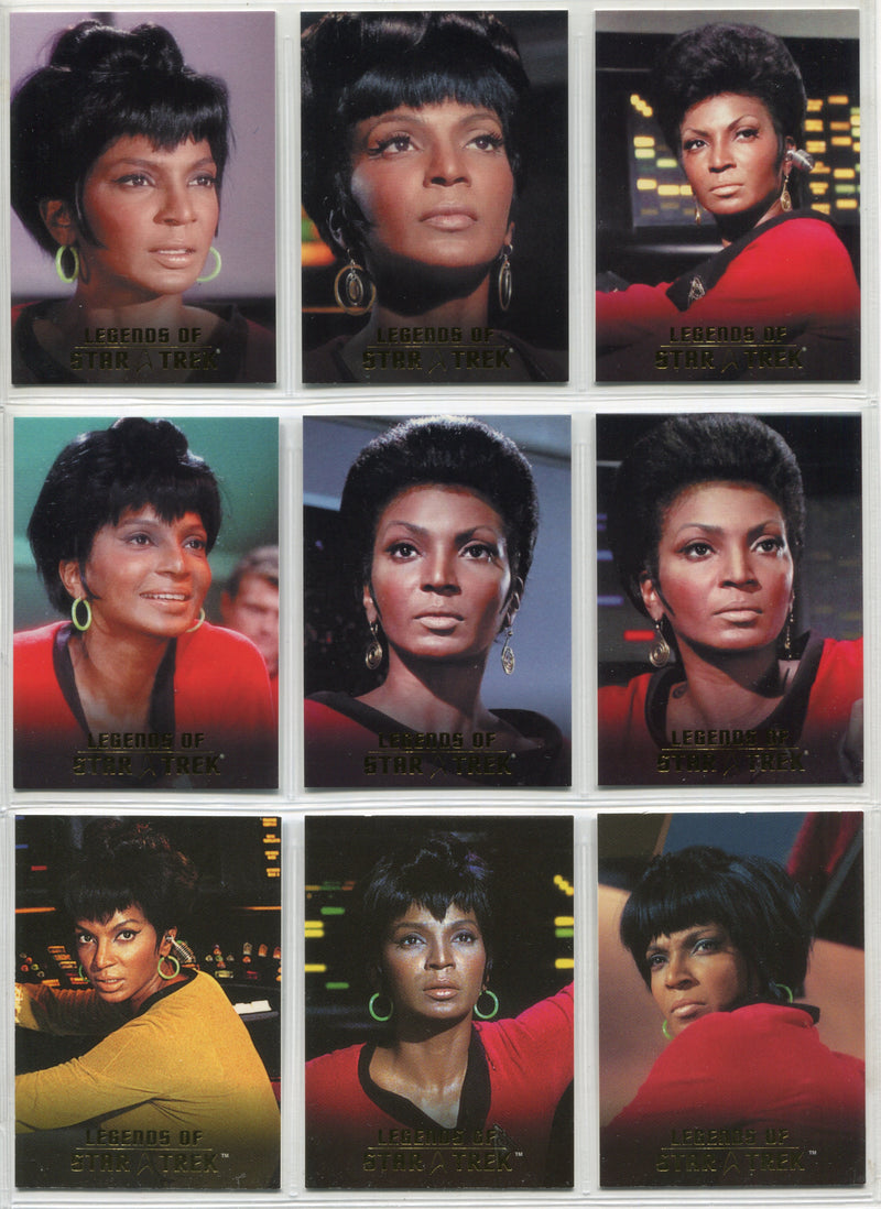 Legends Of Star Trek Series 4 Lieutenant Uhura Chase Card Set L1-L9 - TvMovieCards.com