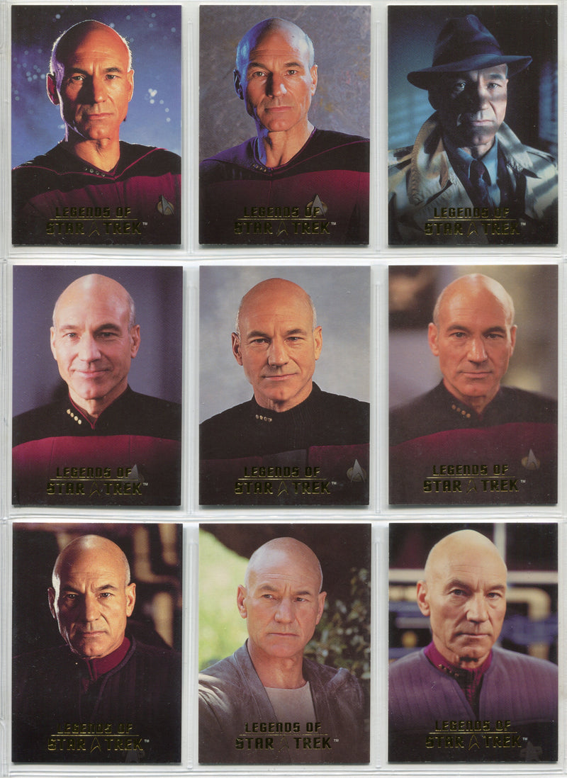 Legends Of Star Trek Series 6 Captain Jean-Luc Picard Chase Card Set L1-L9 - TvMovieCards.com