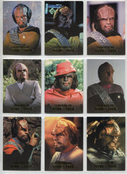 Legends Of Star Trek Series 11: Lt. Commander Worf Chase Card Set L1-L9 - TvMovieCards.com