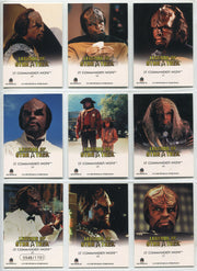 Legends Of Star Trek Series 11: Lt. Commander Worf Chase Card Set L1-L9 - TvMovieCards.com