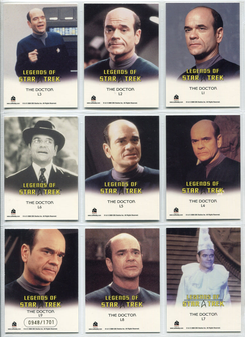 Legends Of Star Trek Series 23: The Doctor Chase Card Set L1-L9 - TvMovieCards.com