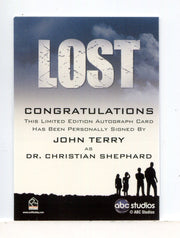 Lost Seasons 1-5 John Terry as Dr. Christian Shephard Autograph Card - TvMovieCards.com