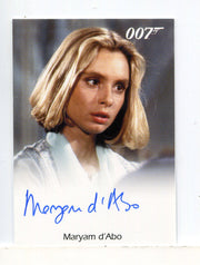 James Bond Archives Spectre Maryam d'Abo as Kara Milovy Autograph Card - TvMovieCards.com