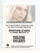James Bond Archives Spectre Maryam d'Abo as Kara Milovy Autograph Card - TvMovieCards.com