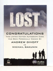 Lost Seasons 1-5 Andrew Divoff as Mikhail Bakunin Autograph Card - TvMovieCards.com
