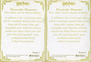 Harry Potter Memorable Moments Gold Foil Promo Card Lot Promo 1 and Promo 2 - TvMovieCards.com