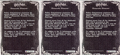 Harry Potter Memorable Moments 2 Bronze Foil Promo Card Lot P1 P2 P3 - TvMovieCards.com