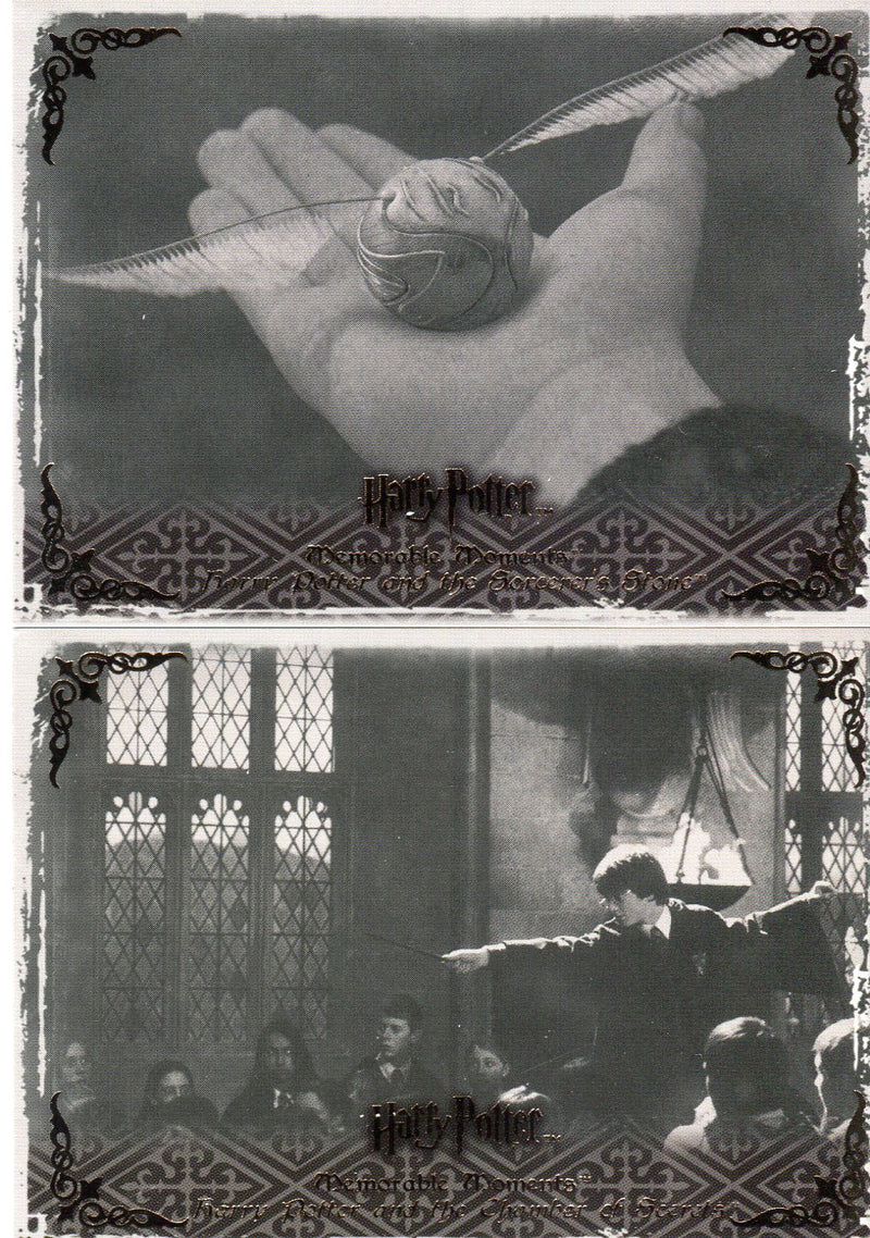 Harry Potter Memorable Moments 2 Bronze Foil Promo Card Lot P1 and P2 - TvMovieCards.com