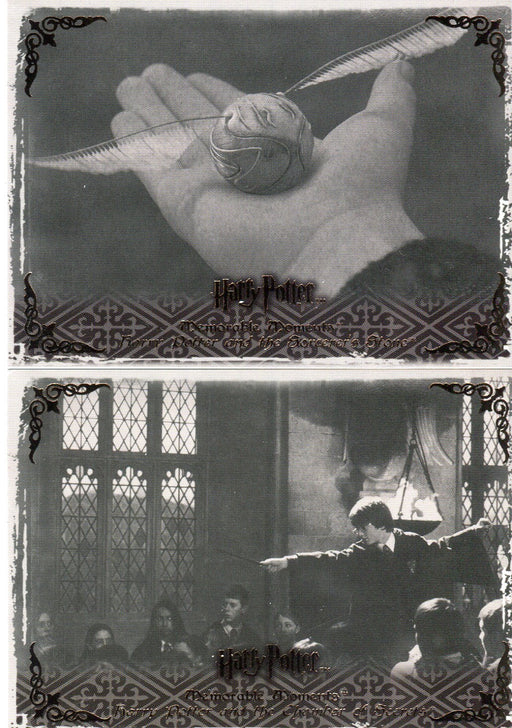 Harry Potter Memorable Moments 2 Bronze Foil Promo Card Lot P1 and P2 - TvMovieCards.com