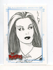 Munsters (2005) Artist Chris Bolson Autograph Sketch Card Lily Munster #2 - TvMovieCards.com