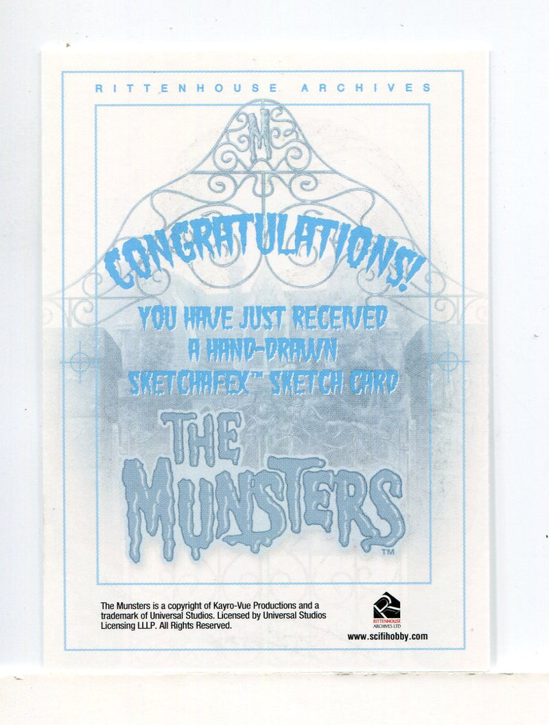 Munsters (2005) Artist Chris Bolson Autograph Sketch Card Lily Munster #2 - TvMovieCards.com