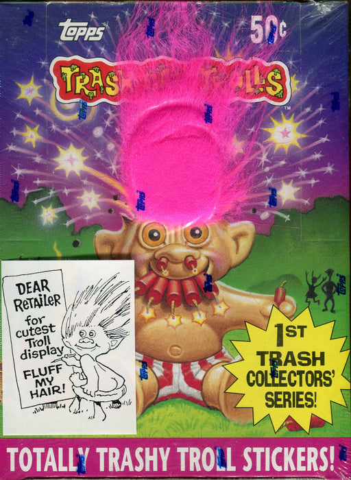 1992 Trash Can Trolls Sticker Trading Card Box 1st Series Topps Wax Full Sealed - TvMovieCards.com