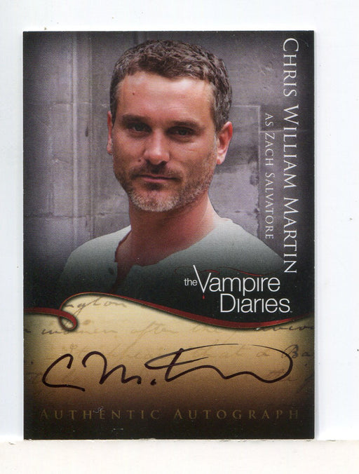 Vampire Diaries Season One Chris W. Martin as Zach Salvatore Autograph Card A18 - TvMovieCards.com
