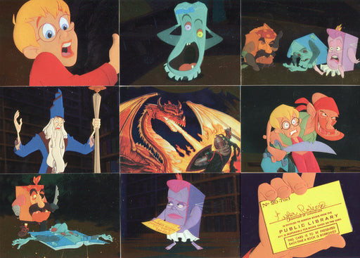 1994 Pagemaster Foil Embossed Chase Card Set F1 thru F9 Skybox - TvMovieCards.com