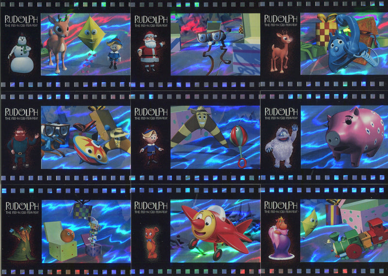 Rudolph The Red-Nosed Reindeer Movie Reels Foil Chase Card Set M-1 thru M-9 - TvMovieCards.com