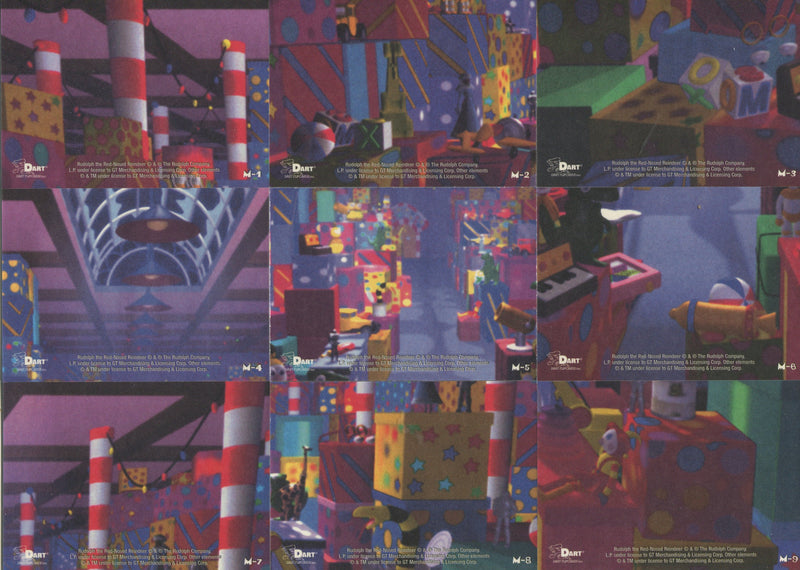 Rudolph The Red-Nosed Reindeer Movie Reels Foil Chase Card Set M-1 thru M-9 - TvMovieCards.com