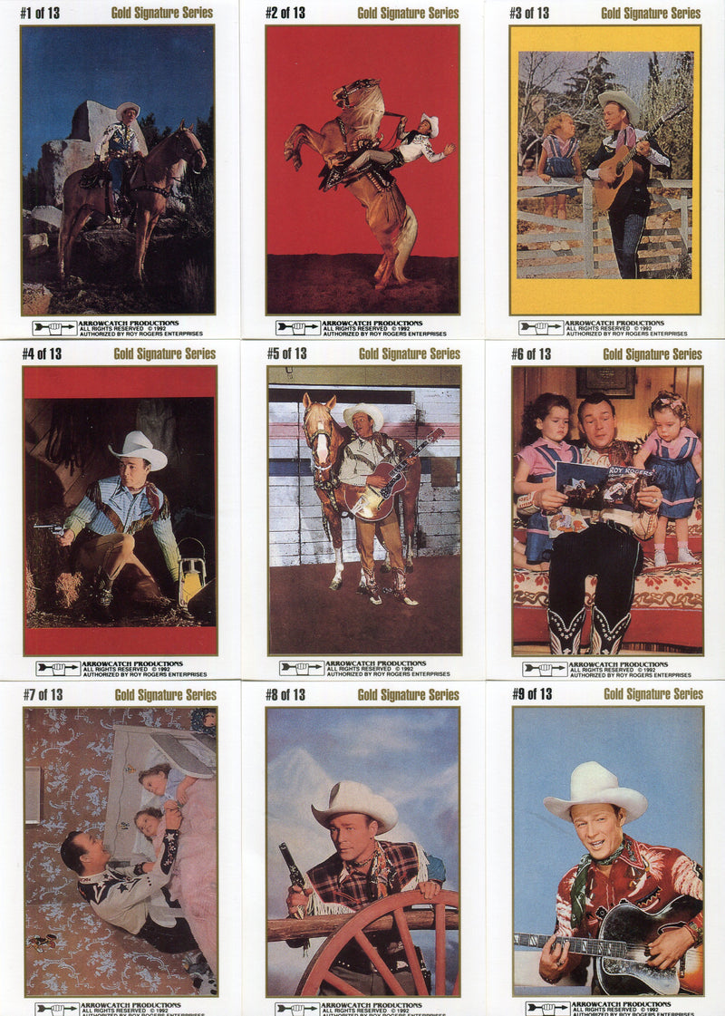 Roy Rogers Gold Signature Series Trading Card Set (13) Arrowcatch Productions 19 - TvMovieCards.com