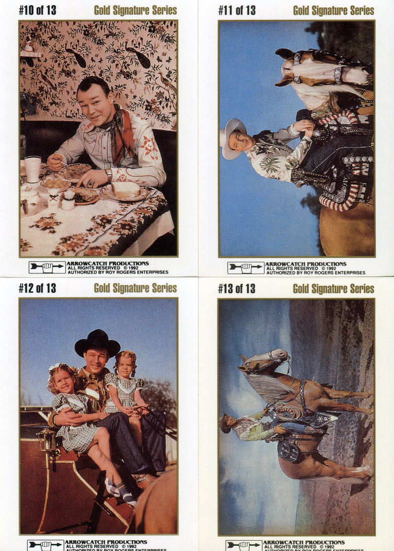 Roy Rogers Gold Signature Series Trading Card Set (13) Arrowcatch Productions 19 - TvMovieCards.com