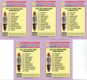 Silly CD's Sticker Chase Card Set 11 Sticker Cards Silly Productions 2001 - TvMovieCards.com
